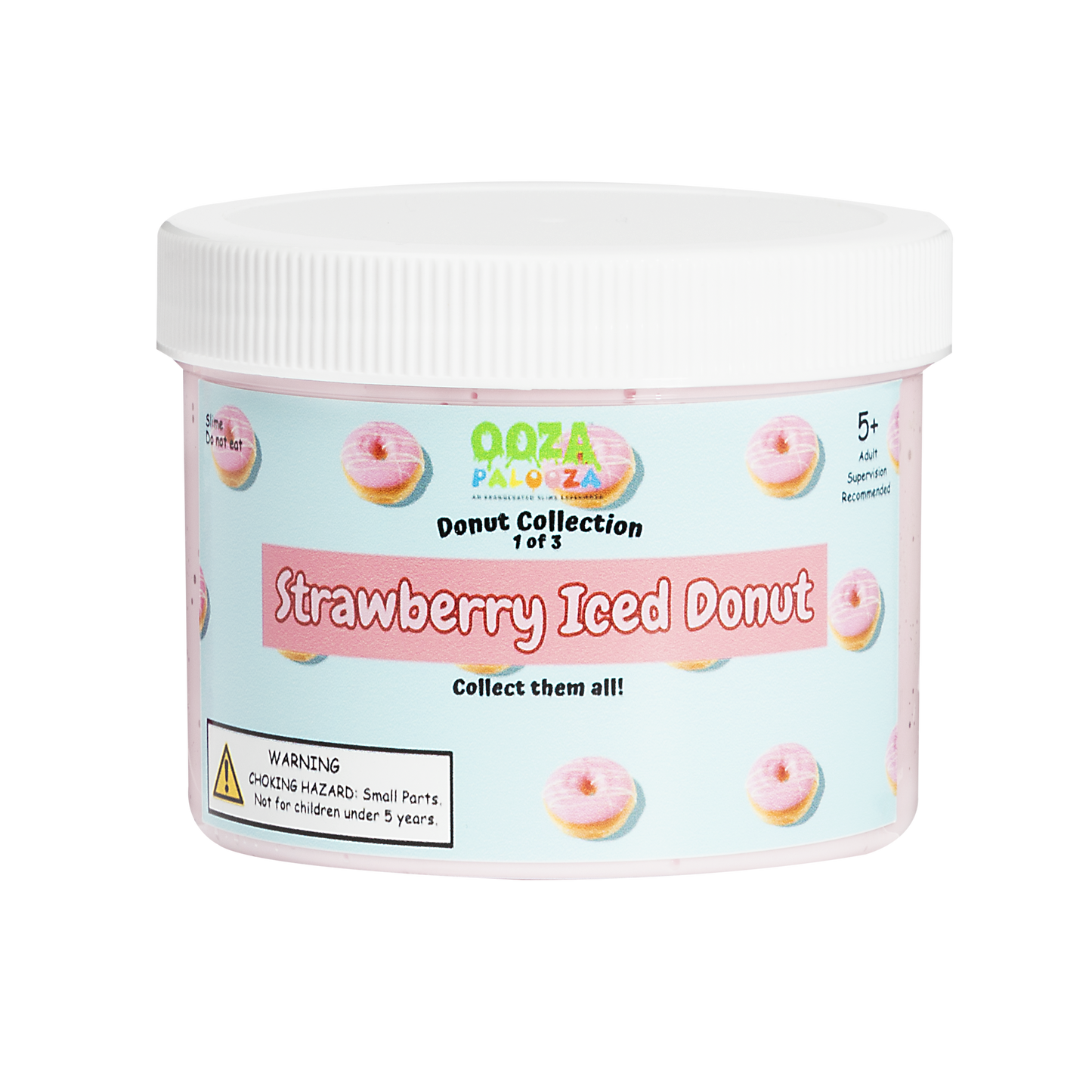 Strawberry Iced Donut Slime