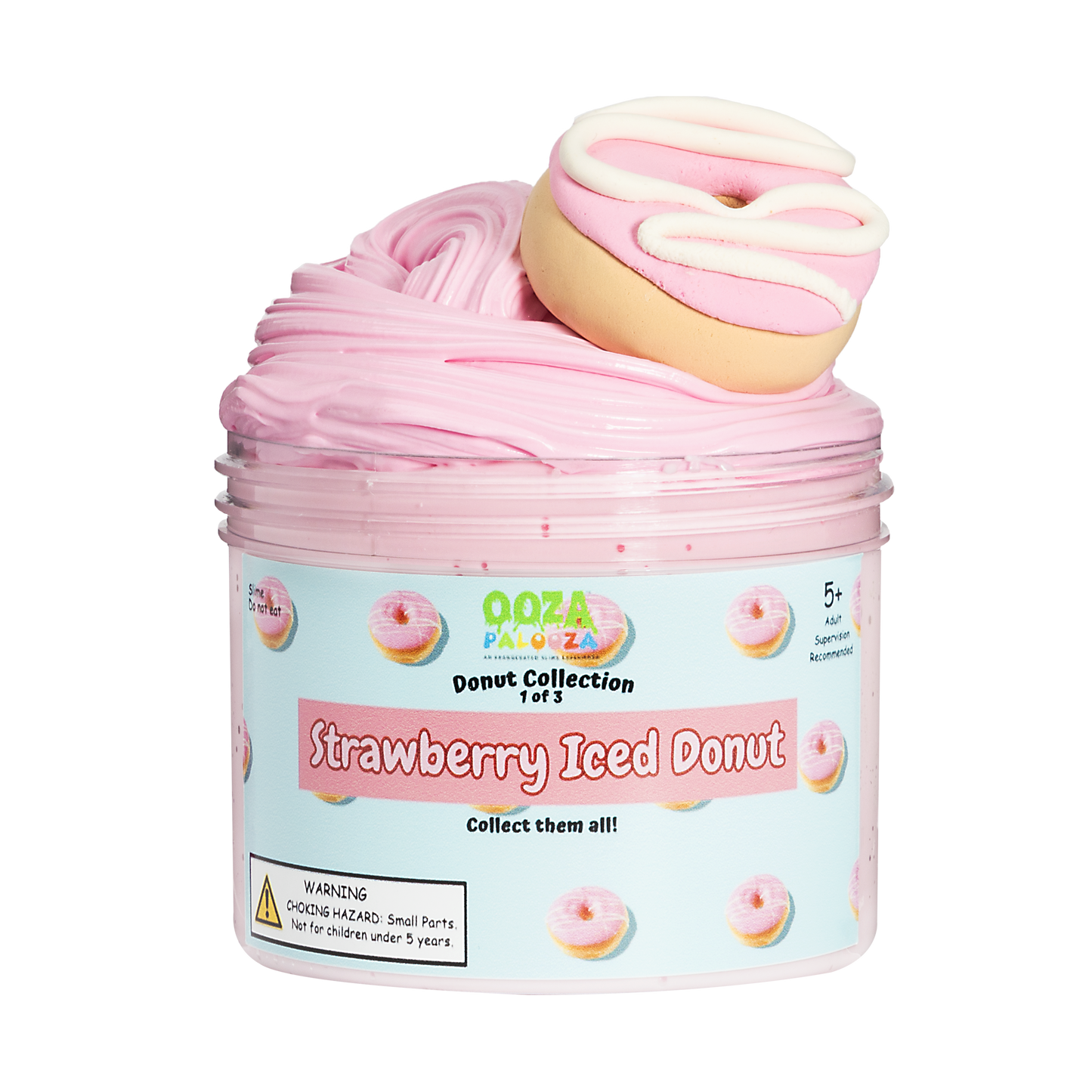 Strawberry Iced Donut Slime